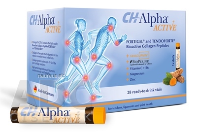 Levně Gelita Health GmbH CH-Alpha ACTIVE ampule na pití (á 30 ml) kolagenové peptidy, 1x28 ks