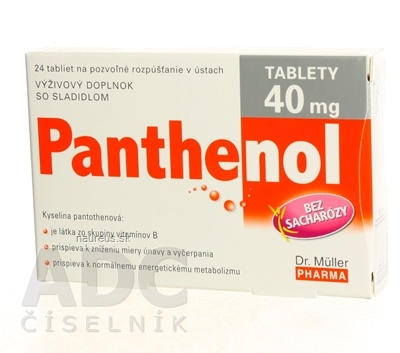 Levně Dr. Müller Pharma s.r.o. Dr. Müller PANTHENOL 40 MG tbl 1x24 ks 24 ks