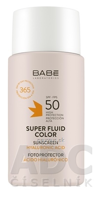 Levně BABÉ LABORATORIOS BABÉ SUPER FLUID COLOR SPF50 tónovaný fluid pro všechny typy pleti 1x50 ml