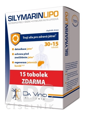 Levně Simply You Pharmaceuticals a.s. SILYMARIN LIPO - Da Vinci Academia cps 30+15 zdarma (45 ks)