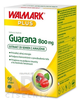 Levně WALMARK, a.s. WALMARK Guarana 800 mg tbl 1x90 ks 800mg