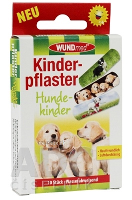Levně WUNDmed GmbH & Co. KG WUNDmed Flexibilní náplast pro děti Pejsci 1x10 ks