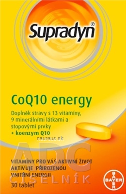 Levně Delpharm Gaillard Supradyn CoQ10 Energy tbl 1x30 ks 30 ks