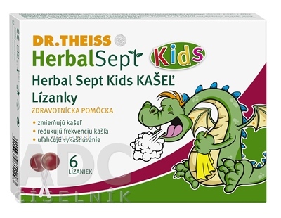 Levně Dr. Theiss Naturwaren GmbH Dr.Theiss HerbalSept Kids KAŠEL Lízátka 1x6 ks 6 ks