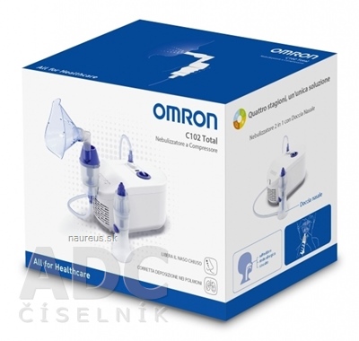 Levně OMRON OMRON C102 Total INHALÁTOR kompresorový s nosnou sprchou 1x1 set