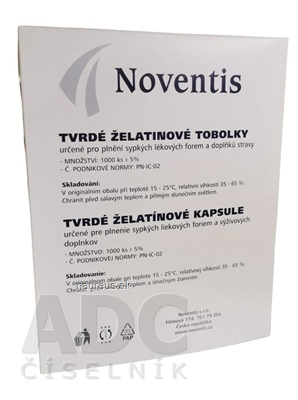 Levně Noventis s.r.o. Noventis želatinové tobolky velikost 0 Fagron natural 1x1000 ks