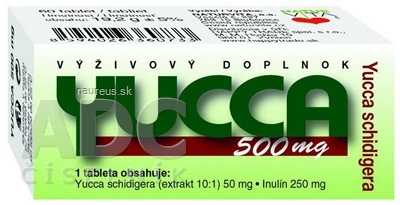 Levně NATURVITA, a.s. Naturvita YUCCA 500 mg Yucca shidigera tbl 1x60 ks 60 ks