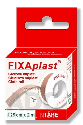 Levně ALFA VITA, s.r.o. FIXAplast cívkové náplast textilní 1,25 cm x 2 m 1x1 ks 1 ks