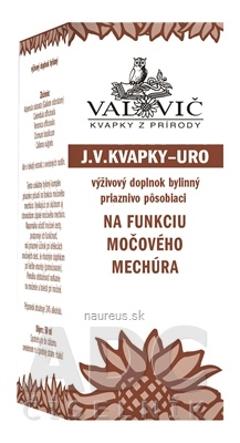 Levně VALOVIČ, s.r.o. JV KAPKY - URO na funkci močového měchýře 1x50 ml 50 ml