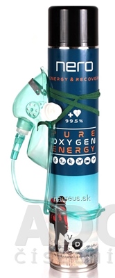 Levně Venerdi-Design Nero PURE OXYGEN ENERGY inhalační kyslík (objem kyslíku 14 l) 1x750 ml
