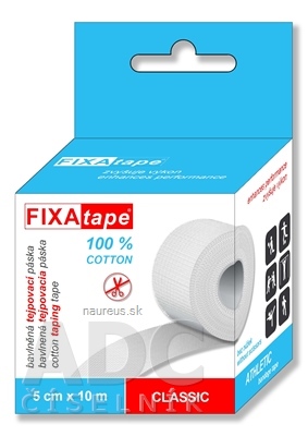 Levně ALFA VITA, s.r.o. FIXAtape CLASSIC ATHLETIC bavlněná tejpovací páska 5 cm x 10 m 1x1 ks 1 ks
