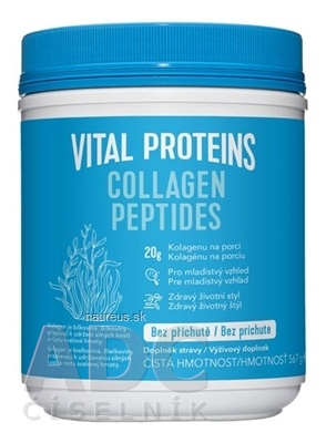 Levně Vital Proteins BV VITAL PROTEINS COLLAGEN PEPTIDES prášek pro přípravu nápoje, bez příchutě 1x567 g