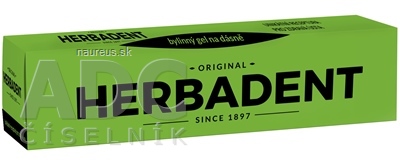 Levně Herbadent s.r.o. HERBADENT original Bylinný gel na dásně 1x25 g 25 g