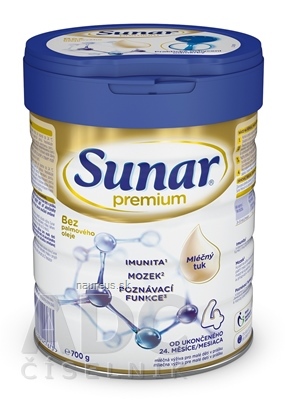 Levně Semper AB Sunar Premium 4 mléčná výživa (od ukonč. 24. měsíce) 1x700 g 4ml