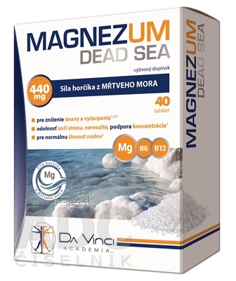 Levně Simply You Pharmaceuticals a.s. MAGNEZUM DEAD SEA - DA VINCI tbl 1x40 ks 40 ks