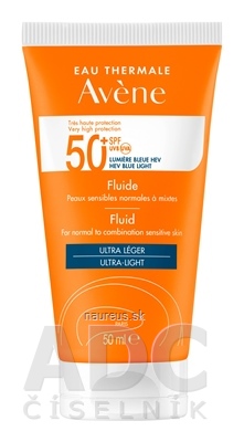 Levně Pierre Fabre Dermo-cosmétique AVENE FLUID SPF50+ ULTRA-LIGHT normální citlivá pleť 1x50 ml