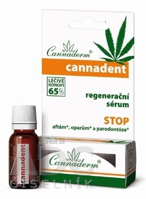 Levně Simply You Pharmaceuticals a.s. Cannaderm Cannadent regenerační sérum na afty a opary 1x5 ml 5 ml