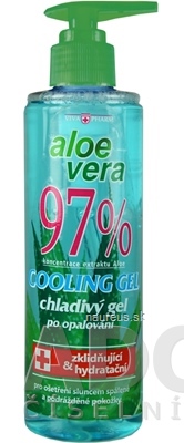 Levně VIVACO s.r.o. VIVAPHARM ALOE VERA 97% uklidňující Chladivý gel 1x250 ml 250 ml