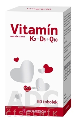 Levně Biomedica, spol. s r.o. BIOMEDICA Vitamin K2 + D3 + Q10 cps 1x60 ks 60 ks