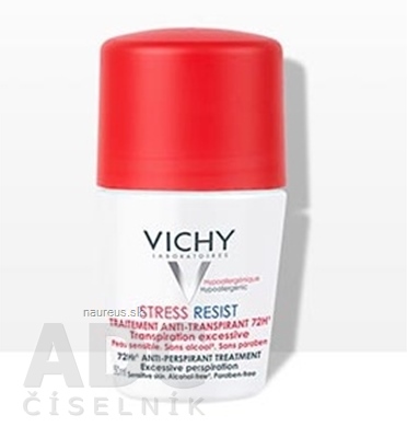 Levně VICHY Laboratoires VICHY DEO STRESS RESIST antiperspirant, 72H, citlivá pokožka (M5070602) 1x50 ml 50 ml