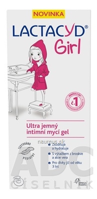 Levně Omega Pharma Int. LACTACYD Girl intimní čisticí gel 1x200 ml 200ml
