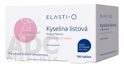 Levně Simply You Pharmaceuticals a.s. Elasti-Q KYSELINA LISTOVÁ 800 μg tbl 1x180 ks