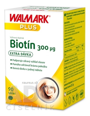 Levně WALMARK, a.s. WALMARK Biotin 300 mikrogramů tbl 1x90 ks 90 ks