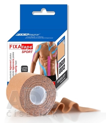Levně ALFA VITA, s.r.o. FIXAtape SPORT STANDARD Kinesiology elastická tejpovací páska tělová, 5 cm x 5 m 1x1 ks 1 ks
