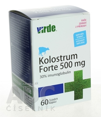 Levně VIRDE spol. s r.o. Virde KOLOSTRUM FORTE 500 mg cps 1x60 ks 60 ks