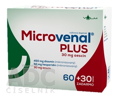 Levně VULM s.r.o. VULM Microvenal PLUS tbl flm 60 + 30 zdarma (90 ks) 90 ks