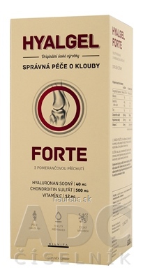 Levně SILVITA s.r.o. HYALGEL FORTE POMERANČ tekutý přípravek s Vitamínem C 1x500 ml 500 ml