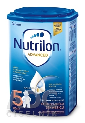 Nutricia Infant Nutrition Ltd. Nutrilon Advanced 5 batolecí mléčná výživa v prášku (od 35 měsíců) 1x800 g 