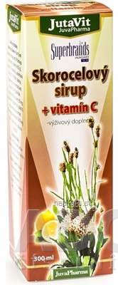 Levně JuvaPharma Kft. JutaVit Jitrocelový sirup + vitamín C 1x300 ml 300 ml
