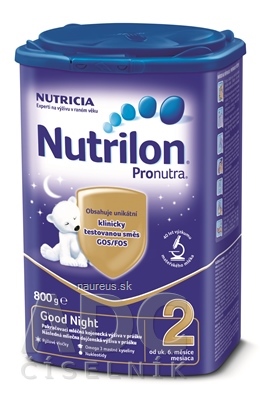N.V. Nutricia (Groupe DANONE) Nutrilon 2 Pronutra Good Night mléčná výživa v prášku na dobrou noc (od ukonč. 6. měsíce) 1x800 g 800 g