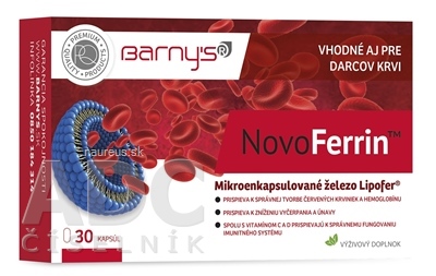 Levně BioPol GN s.r.o. div. Pharma United Ltd. (CAN) Barnys NovoFerrin (inů. 2020) cps 1x30 ks 30 ks