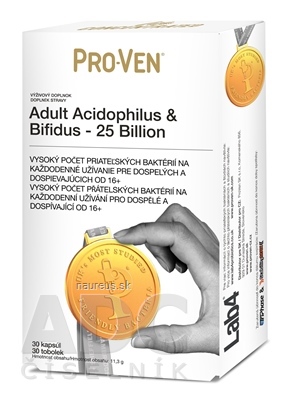 Levně Cultech Limited PRO-VEN Adult Acidophilus &amp; Bifidus - 25 Billion cps 1x30 ks 30 ks