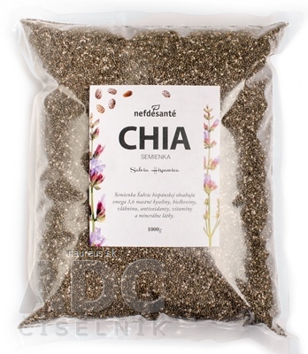 Levně Nefdesante Chia semínka semena Šalvěje (Salvia Hispanica) 1x1000 g 1000 g