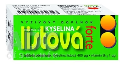 Levně NATURVITA, a.s. Naturvita KYSELINA LISTOVÁ FORTE tbl 1x60 ks 60 ks