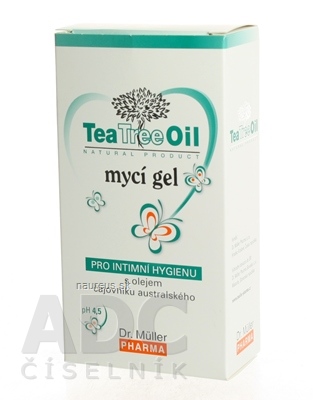 Levně Dr. Müller Pharma s.r.o. Dr. Müller Tea Tree Oil MYCÍ GEL na intimní hygienu 1x200 ml 200ml