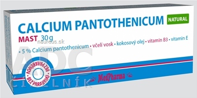 Levně MedPharma, spol. s r.o. MedPharma CALCIUM pantothenicum Natural mast 1x30 g 30 g