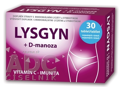 Levně JULAMEDIC s.r.o. LYSGYN + D-manosa tablety rozpustné v ústech 1x30 ks 30 ks