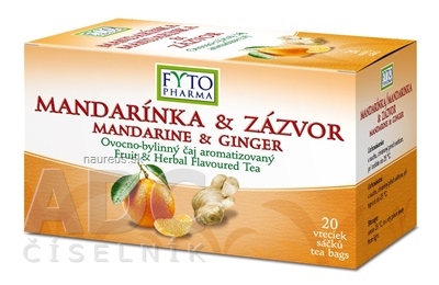 Levně FYTOPHARMA, a.s. FYTO MANDARINKA &amp; ZÁZVOR ovocno-bylinný čaj 20x2 g (40 g) 20 x 2 g