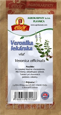 Levně AGROKARPATY, s.r.o. Plavnica AGROKARPATY VERONIKA LÉKAŘSKÁ nať bylinný čaj 1x30 g 30 g