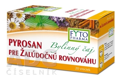 Levně FYTOPHARMA, a.s. FYTO Bylinný čaj PYROSAN pro žaludeční rovnováhu porcovaný 20x1,5 g (30 g)