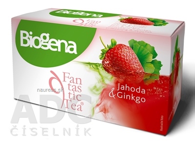 BIOGENA CB spol. s r.o. Biogena Fantastic Tea Jahoda &amp; Ginkgo bylinný čaj (inov.2019) 20x2 g (40 g) 0.20192024kg