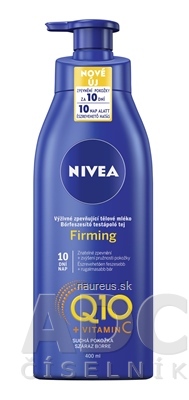 Levně Beiersdorf S.A. NIVEA Zpevňující tělové mléko Firming Q10 + vit.C výživné, suchá pokožka 1x400 ml 400ml