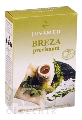 Levně JUVAMED s.r.o. JUVAMED bříza bělokorá - LIST bylinný čaj sypaný 1x40 g 40 g