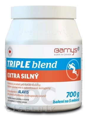 Levně BioPol GN s.r.o. div. Pharma United Ltd. (CAN) Barnys TRIPLE blend EXTRA SILNÝ prášek, s aroma a sladidlem 1x700 g 700 g