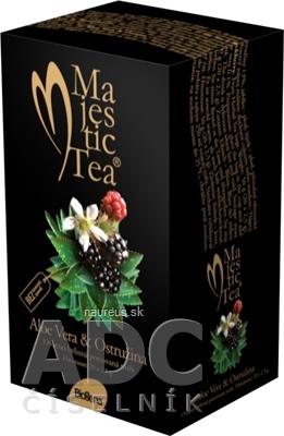 BIOGENA CB spol. s r.o. Biogena Majestic Tea Aloe Vera &amp; Ostružina ovocno-bylinná směs 20x2,5 g (50 g) 