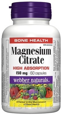 Levně WN Pharmaceuticals Ltd. Webber Naturals Magnesium 150 mg cps 1x60 ks 60 ks